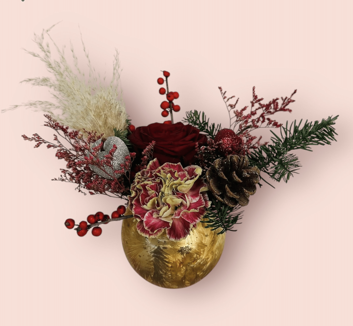 Christmas flowers Centrepiece